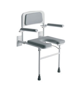 4239G : Padded Wall Mounted Seat with Arms and Back