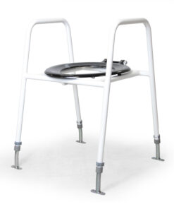 4306PF : Economy Height Adjustable Toilet Seat and Frame with Floor Fixing Legs