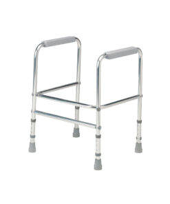 4319FEX : Aluminium Height Adjustable Toilet Surround with Floor Fixing Legs