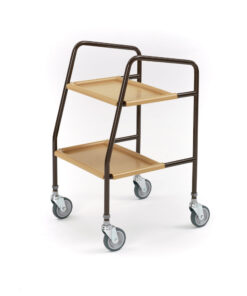 5635/PT : Adjustable Height Trolley with Plastic Trays