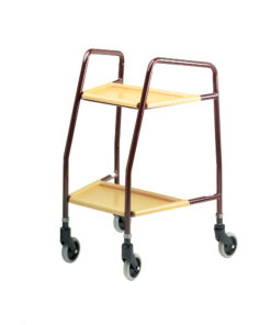 5640 : Adjustable Height Trolley with Plastic Trays