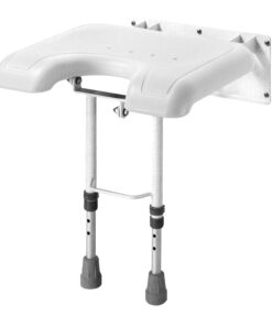 Blow Molded Wall Mounted Shower Seat with Legs